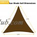 Triangle Sun Shade Sail 12 x 12 x 12 Ft UV Block Fabric White   570266645